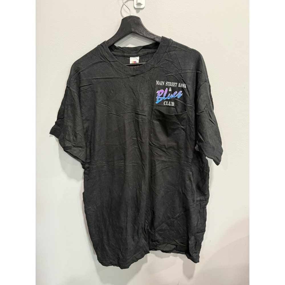 Vintage 96 Daytona Beach Bike‎ Week Main Street Bank Blues Club T Shirt XL